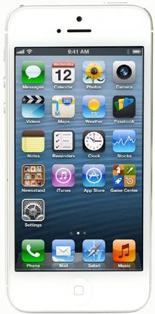 Смартфон Apple iPhone 5 32Gb White & Silver - Новомосковск